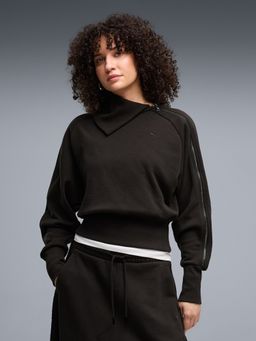 Puma - Black Solid/Plain Full Sleeves Regular Sweatshirt