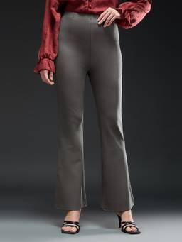 Globus - Grey Solid/Plain Leggings