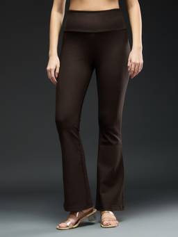 Globus - Brown Solid/Plain Leggings