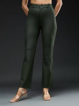 Globus - Olive Solid/Plain Trouser