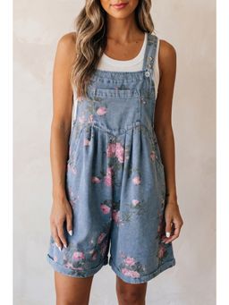 Errabelly - Blue Floral Sleeveless Playsuit