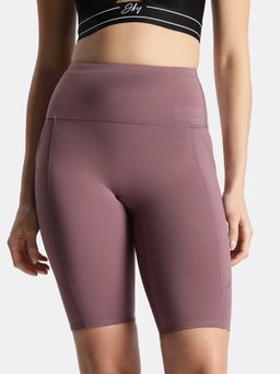 Jockey - MW81 Women Microfiber Elastane Slim Fit Active Wear Shorts-Flint