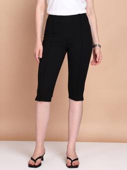 Saffe - Black Solid/Plain Capri