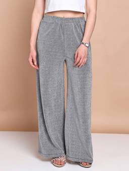 Saffe - Silver Textured Trouser