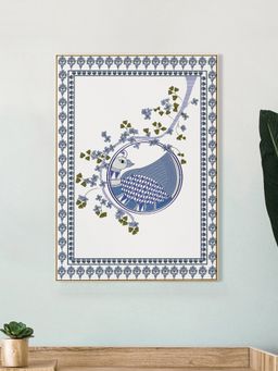 Nestroots - Whispers Of The Indigo Moon Wall Painting