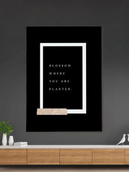 Nestroots - Bloom And Thrive Framed Canvas Art Motivation Inspirational Wall Painting