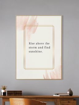 Nestroots - Sunshine After Storm Canvas Art Motivation Inspirational Quotes Printed Wall Painting