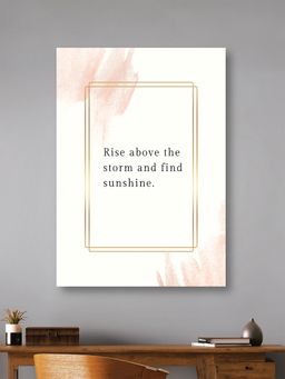 Nestroots - Sunshine After Storm Canvas Art Motivation Inspirational Quotes Printed Wall Painting