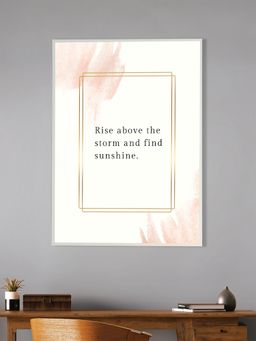 Nestroots - Sunshine After Storm Canvas Art Motivation Inspirational Quotes Printed Wall Painting