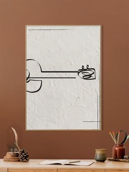 Nestroots - Guitar Drawing Canvas Wall Art Printed Wall Painting