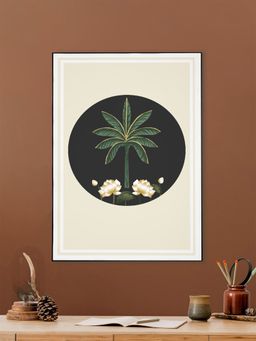 Nestroots - Monochrome Palm Tree Canvas Art Printed Wall Painting