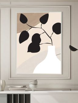 Nestroots - Elegant Monochrome Vase Canvas Art Abstract Painting