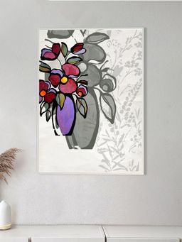 Nestroots - Elegant Flower Vase Canvas Art Abstract Painting