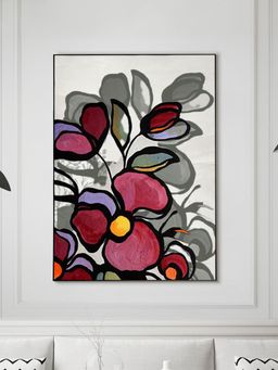 Nestroots - Floral Array Canvas Wall Art Abstract Painting