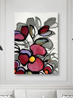 Nestroots - Floral Array Canvas Wall Art Abstract Painting