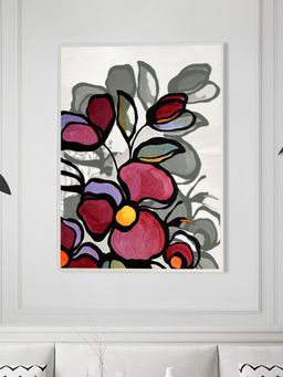 Nestroots - Floral Array Canvas Wall Art Abstract Painting