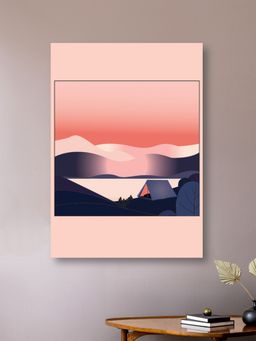 Nestroots - Mountain Sunset Canvas Wall Art Painting