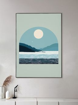 Nestroots - Ocean And Mountains Canvas Art Painting