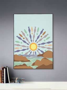 Nestroots - Sun And Sea Canvas Art Wall Painting