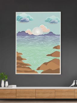 Nestroots - Tranquil Ocean Scene Canvas Art Print Wall Painting