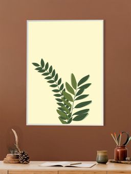 Nestroots - Vibrant Green Leaves Framed Print Canvas Art Wall Painting