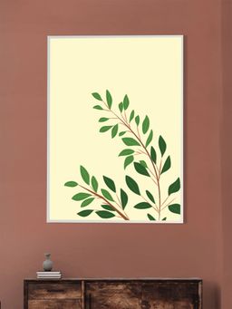 Nestroots - Bright Green Leaves Framed Print Canvas Art Wall Painting