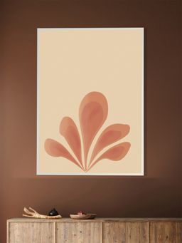 Nestroots - Vibrant Pink And Orange Flower Print Canvas Art Wall Painting
