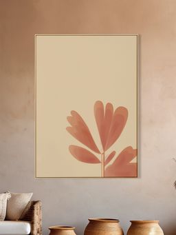 Nestroots - Bright Pink And Orange Flower Print Canvas Art Wall Painting