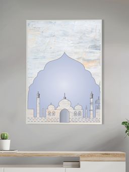 Nestroots - Serene Blue Mosque Wall Art Wall Painting