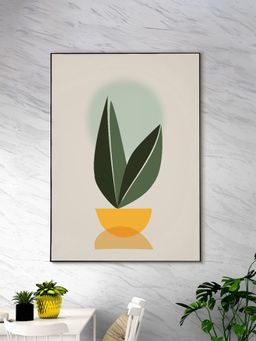 Nestroots - Elegant Plant In Bowl Decor Canvas Wall Painting
