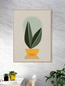 Nestroots - Elegant Plant In Bowl Decor Canvas Wall Painting
