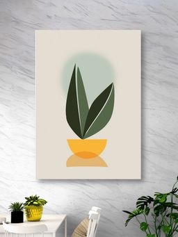 Nestroots - Elegant Plant In Bowl Decor Canvas Wall Painting