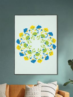 Nestroots - Colorful Fish Design Canvas Art Canvas Wall Painting