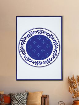 Nestroots - Stunning Blue And White Plate Wall Painting