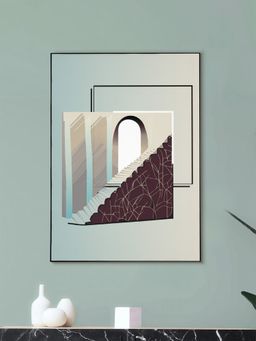 Nestroots - Intriguing Doorway Staircase Canvas Art Printed Wall Painting