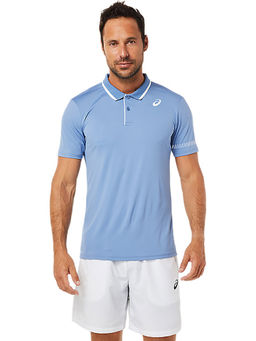 ASICS - Court M Polo Blue Men Tennis T-shirts