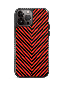 DailyObjects - V Red Stride 2.0 Case Cover For iPhone 13 Pro Max-6.7-inch