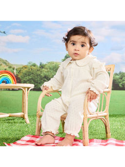 Softsens Baby - Off White Pointelle Romper