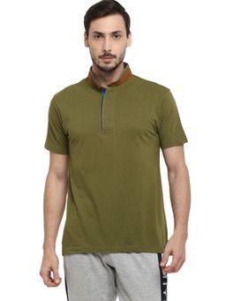 Off Limits - Suede Olive Henley T-Shirt