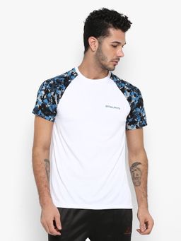 Off Limits - Men Camo Raglan White T-Shirt