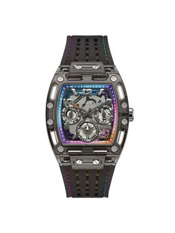 Guess - Rectangle Black Dial Analog Men Watch (GW0499G14) (M)