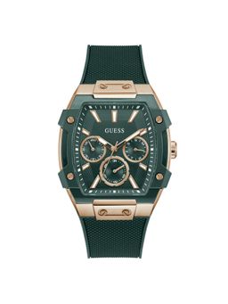 Guess - Rectangle Green Dial Analog Men Watch (GW0956G6) (M)