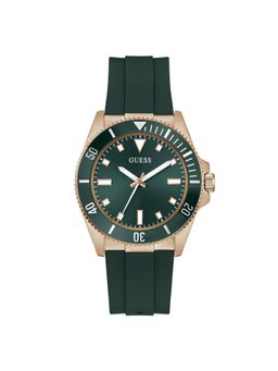 Guess - Round Green Dial Analog Men Watch (GW0969G5) (M)