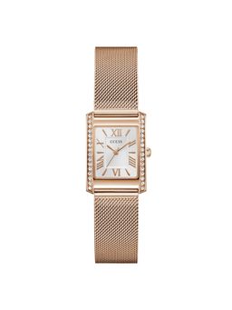 Guess - Rectangle White Dial Analog Women Watch (GW0997L3) (M)