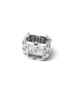 Guess - Rectangle Silver Dial Analog Women Watch (GW1025L1) (M)