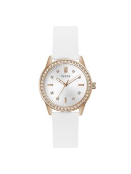 Guess - Round White Dial Analog Women Watch (GW1030L4) (M)
