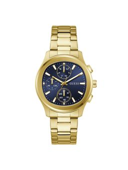 Guess - Round Navy Blue Dial Analog Men Watch (GW1048G2) (M)