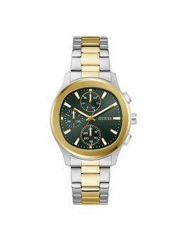 Guess - Square Green Dial Analog Men Watch (GW1048G4) (M)