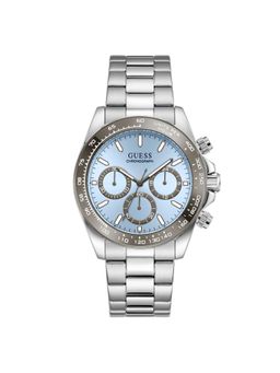 Guess - Round Blue Dial Analog Men Watch (GW1058G1) (M)