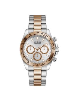 Guess - Round Silver Dial Analog Men Watch (GW1058G6) (M)